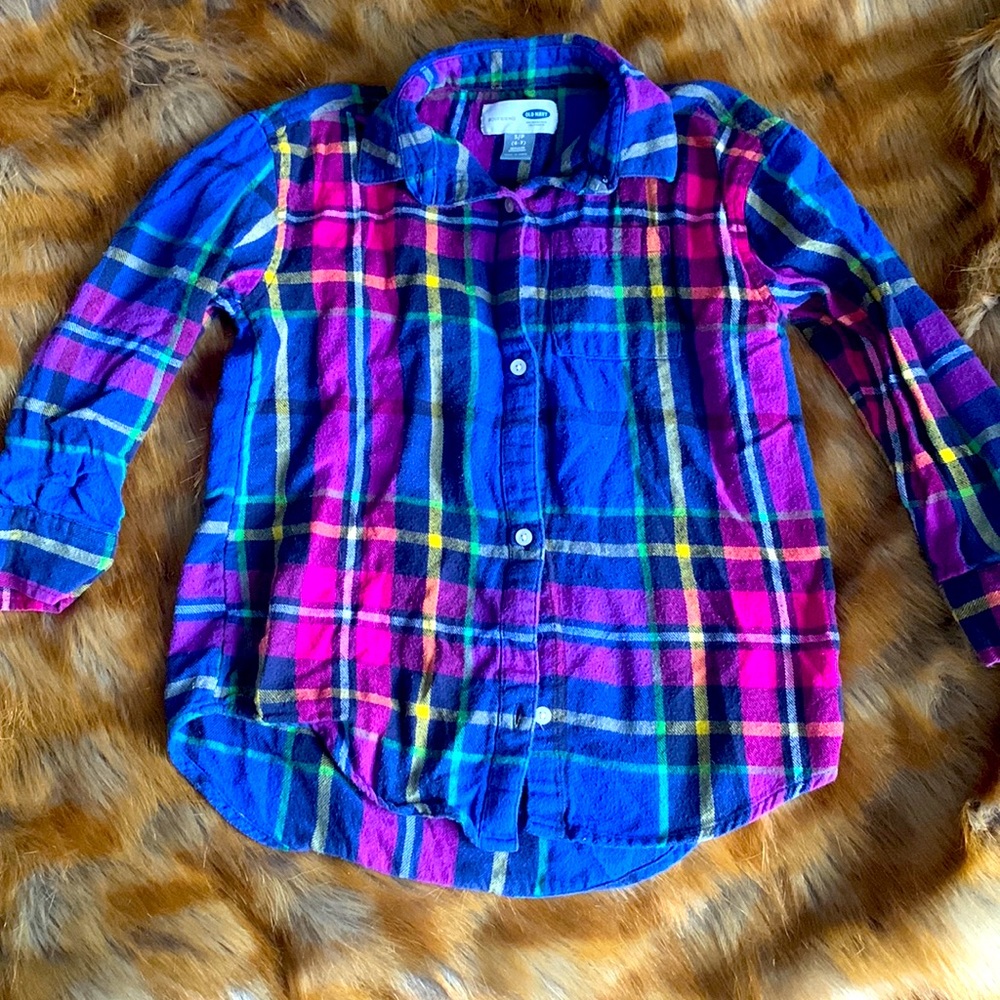 Girls Old Navy Boyfriend Flannel